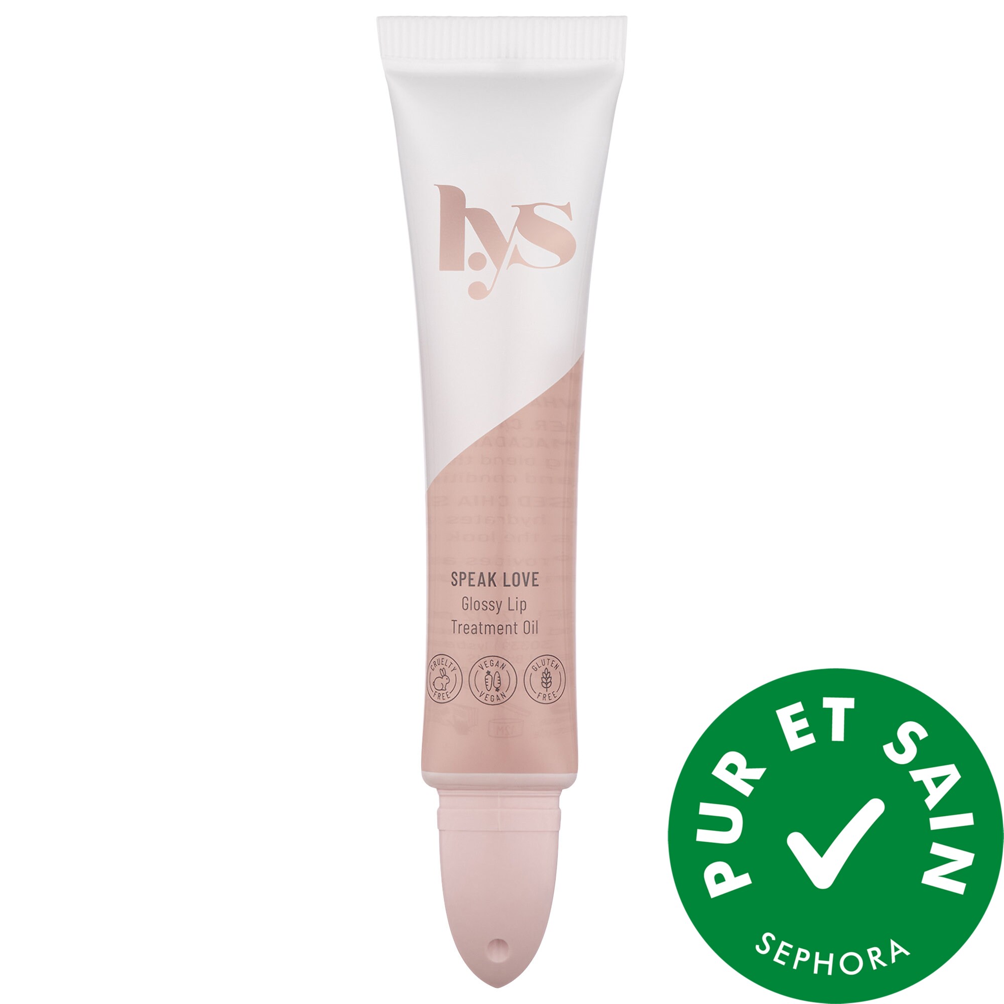 LYS Beauty Huile de soin brillante pour les lèvres Speak Love 0.4 oz/ 12 mL