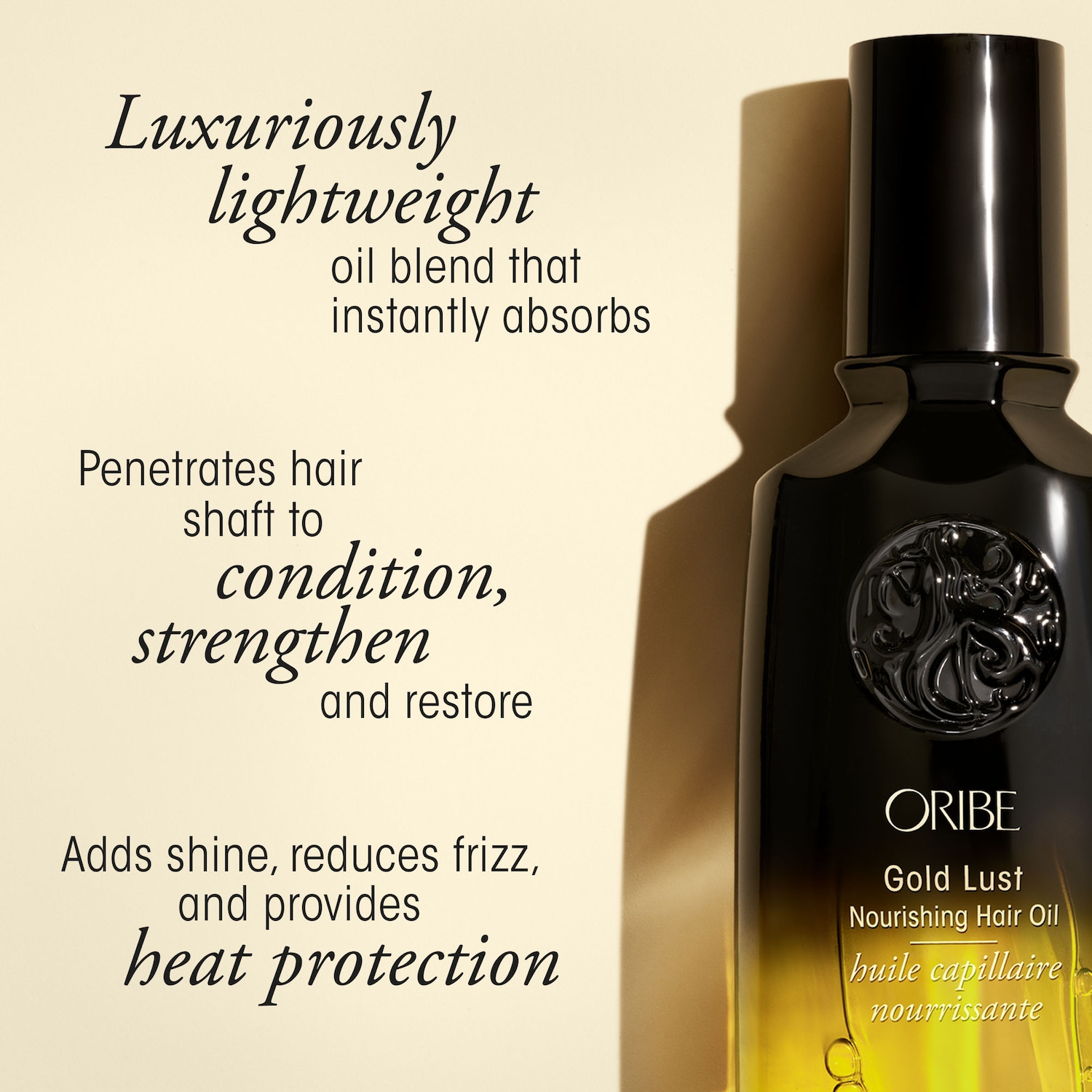 huile cheveux nourrissante Gold Lust d’Oribe