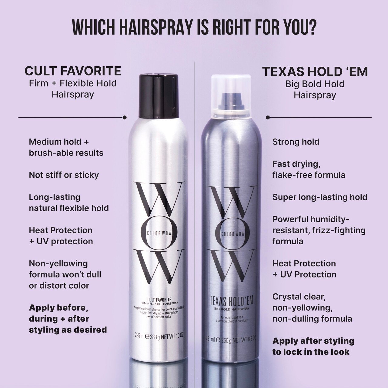 Cult Favorite Firm + Flexible Hairspray - COLOR WOW | Sephora