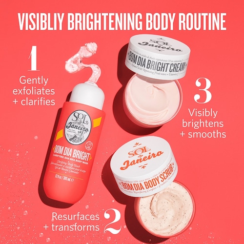 Additionally, the Mini Bom Dia Bright Body Cream contains natural extracts known for their skin-brightening properties. These extracts help to enhance your skin's natural radiance, leaving you with a bright and youthful appearance. The cream also helps to even out skin tone, minimizing the appearance of discoloration or blemishes.