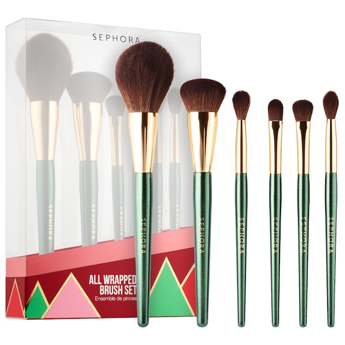All Wrapped Up 6 Piece Makeup Brush Set SEPHORA COLLECTION Sephora