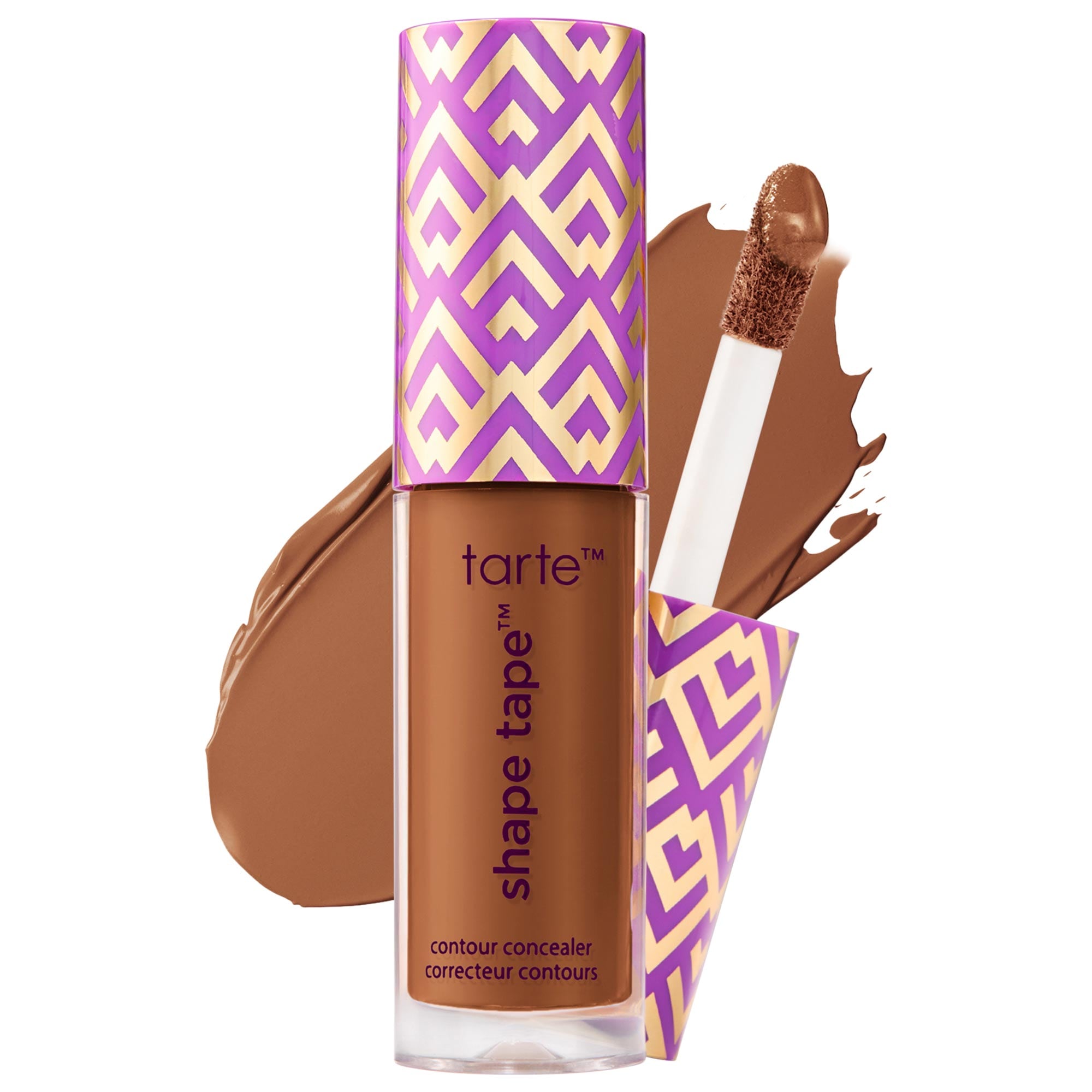 tarte mini shape tape full coverage matte concealer 53H deep honey 0.033 oz/1 mL