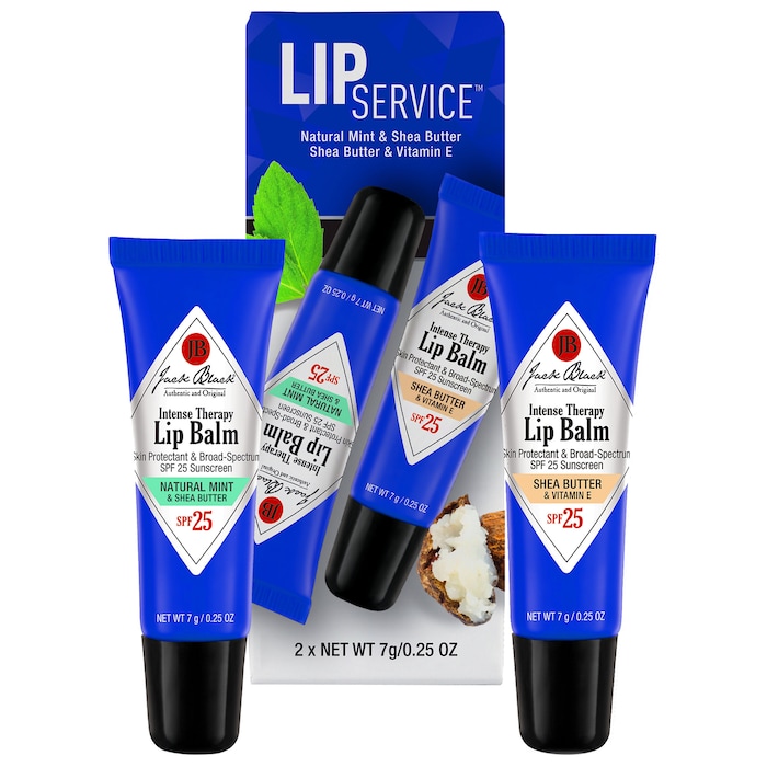 Lip Service Lip Balm Duo Mint & Shea Jack Black Sephora