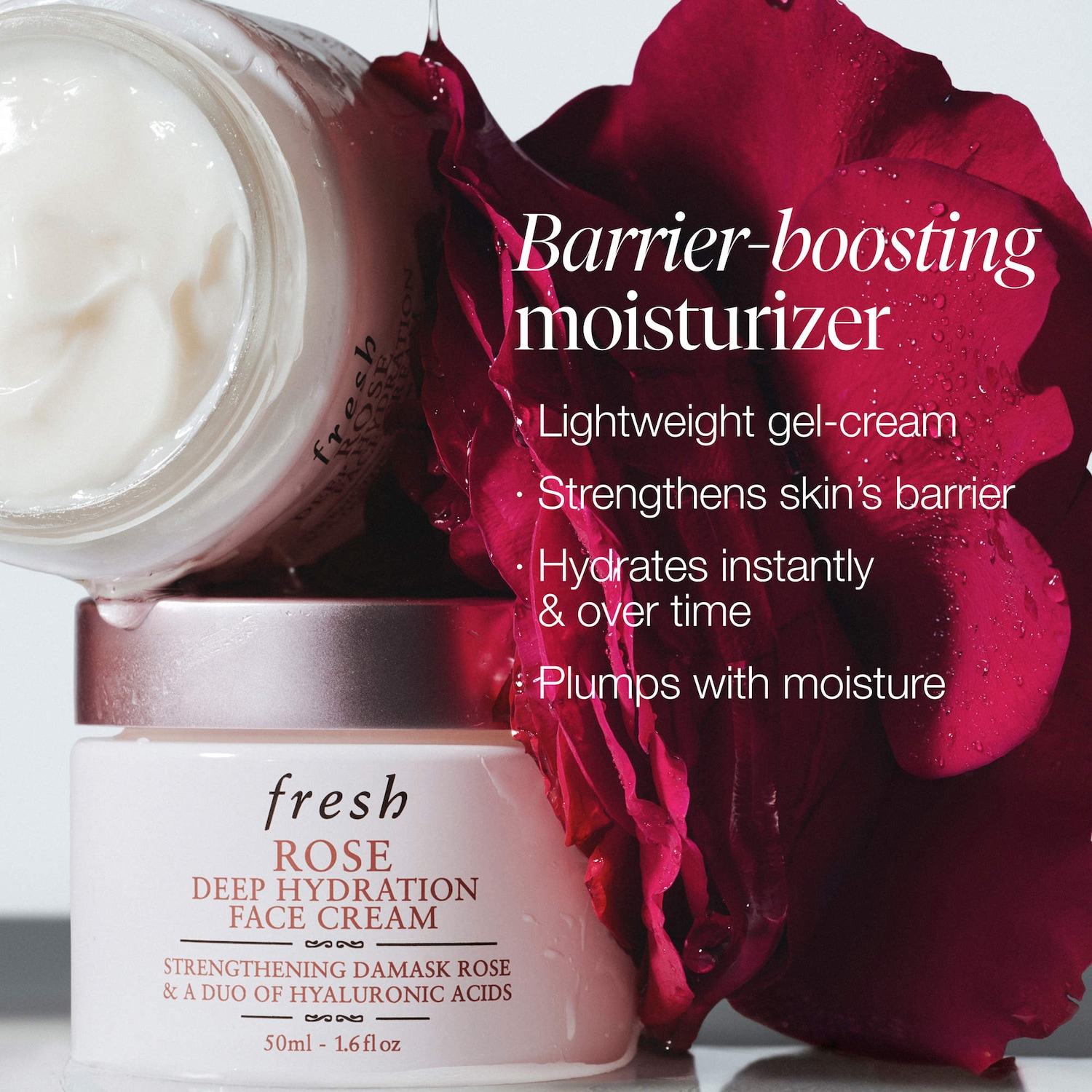 Rose & Hyaluronic Acid Deep Hydration Moisturizer