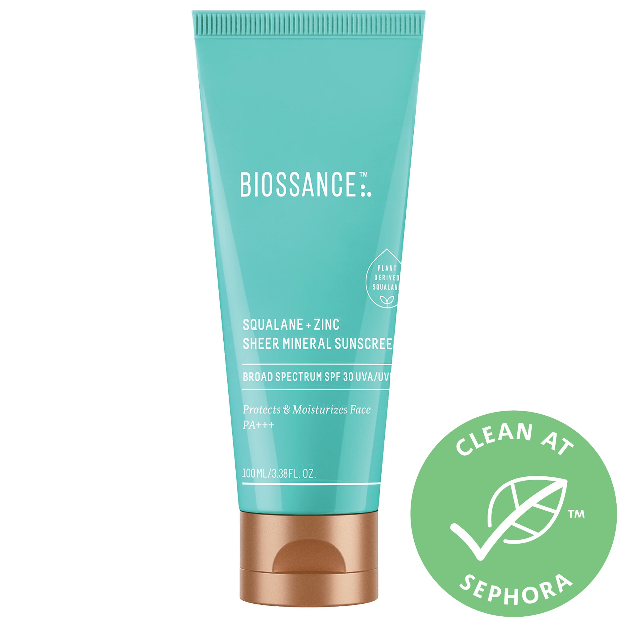 BiossanceBiossance Squalane + Zinc Sheer Mineral Sunscreen SPF 30 PA +++ 3.38 oz 100 mL DailyMail