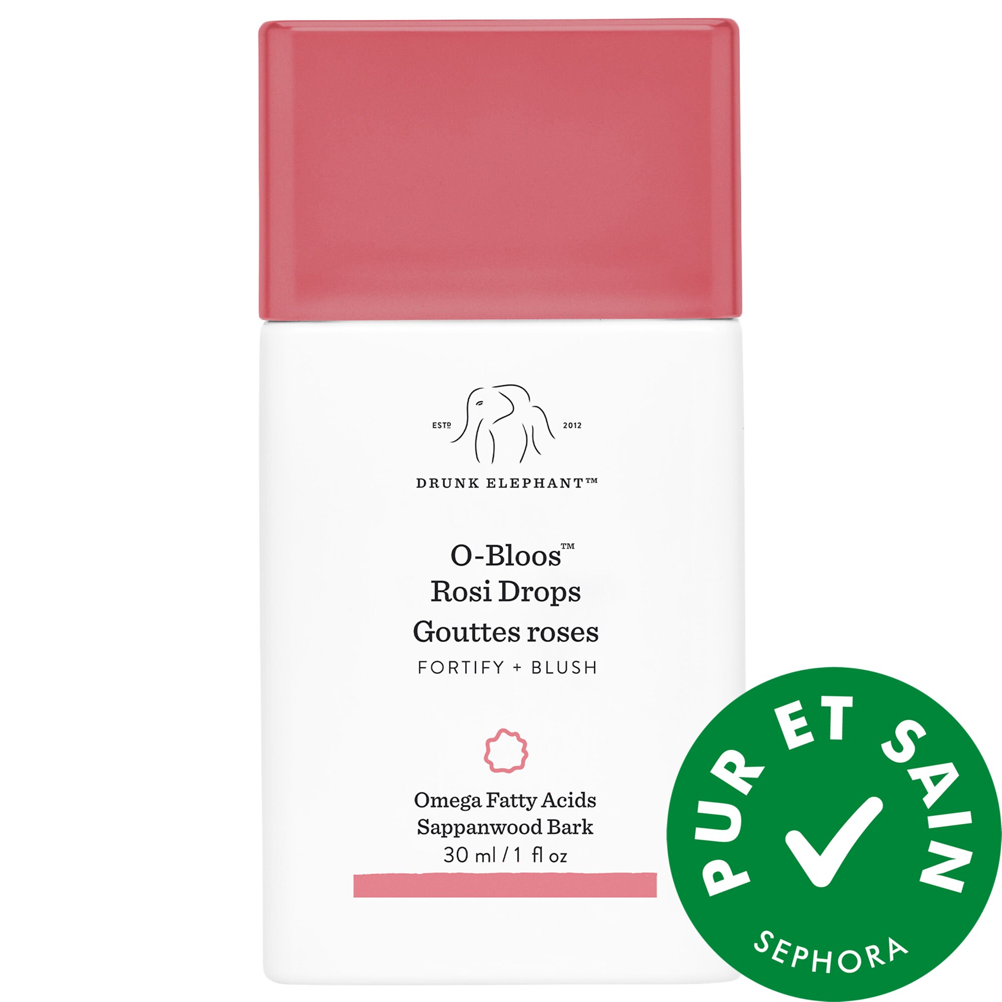 Drunk Elephant Gouttes O-Bloos™ Rosi Glow avec vitamine F 1oz/ 30ml