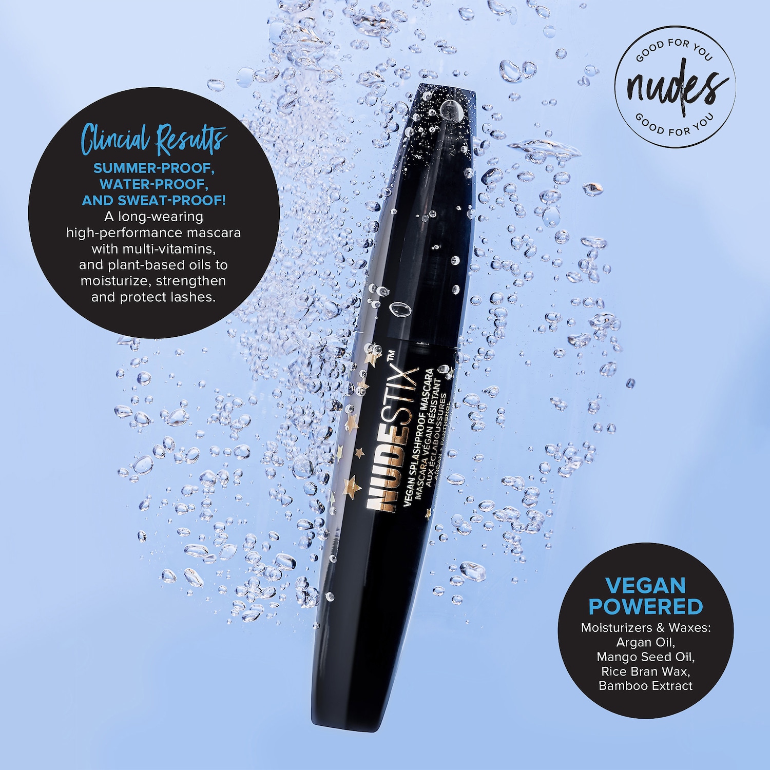 Веганская водостойкая тушь для ресниц Nudestix — фото 3