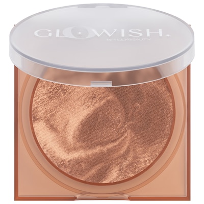 HUDA BEAUTY - GloWish Soft Radiance Bronzing Powder 03 Tan Light 0.28 oz/ 8 g Clean at Sephora