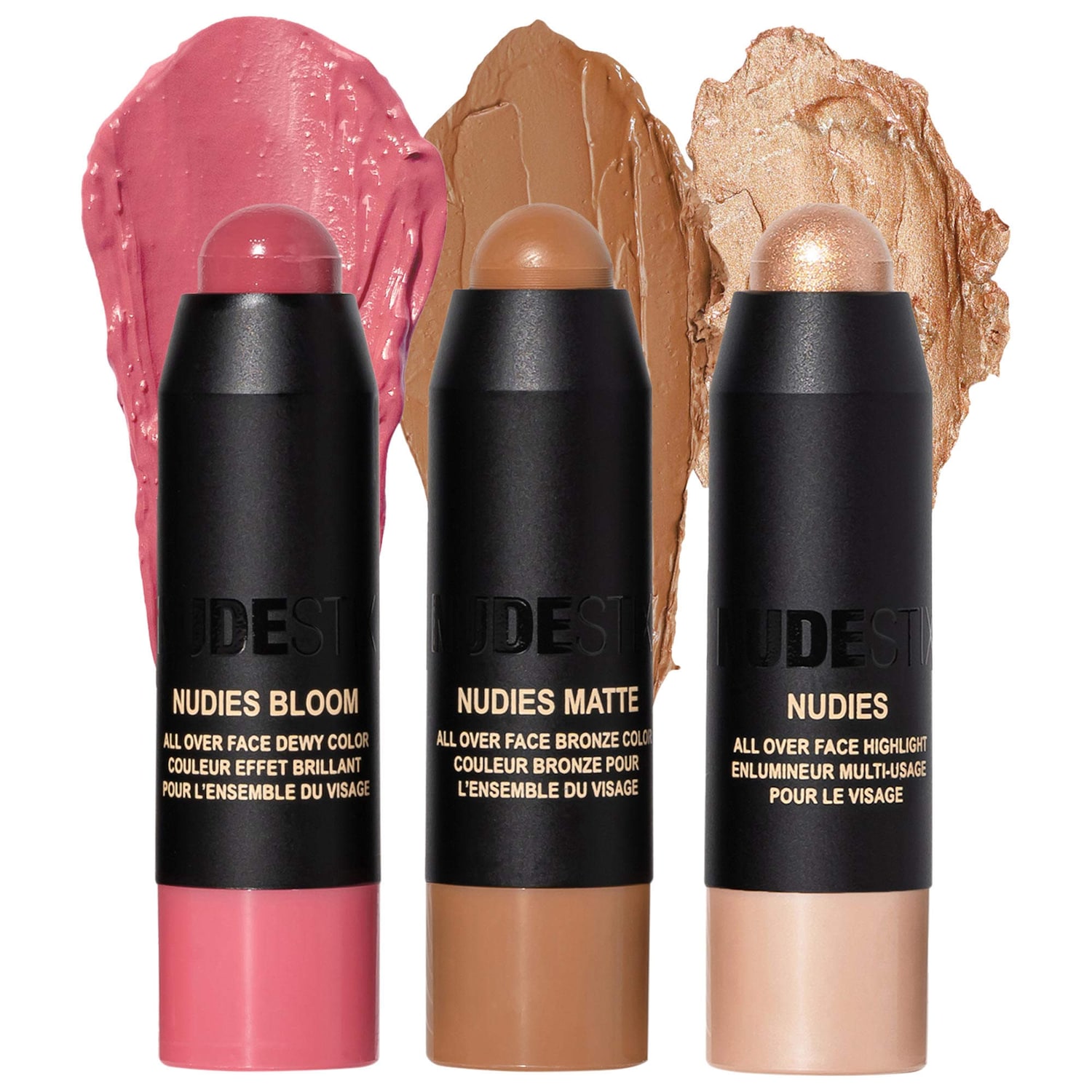 Мини-набор Nudestix Nudies Roses 'N Honey Nudes, 3 предмета — фото 1