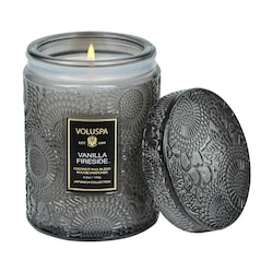 Mini Vanilla Fireside Glass Jar Candle