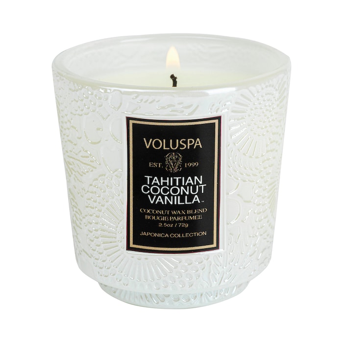 Mini Tahitian Coconut Vanilla Pedestal Candle VOLUSPA Sephora