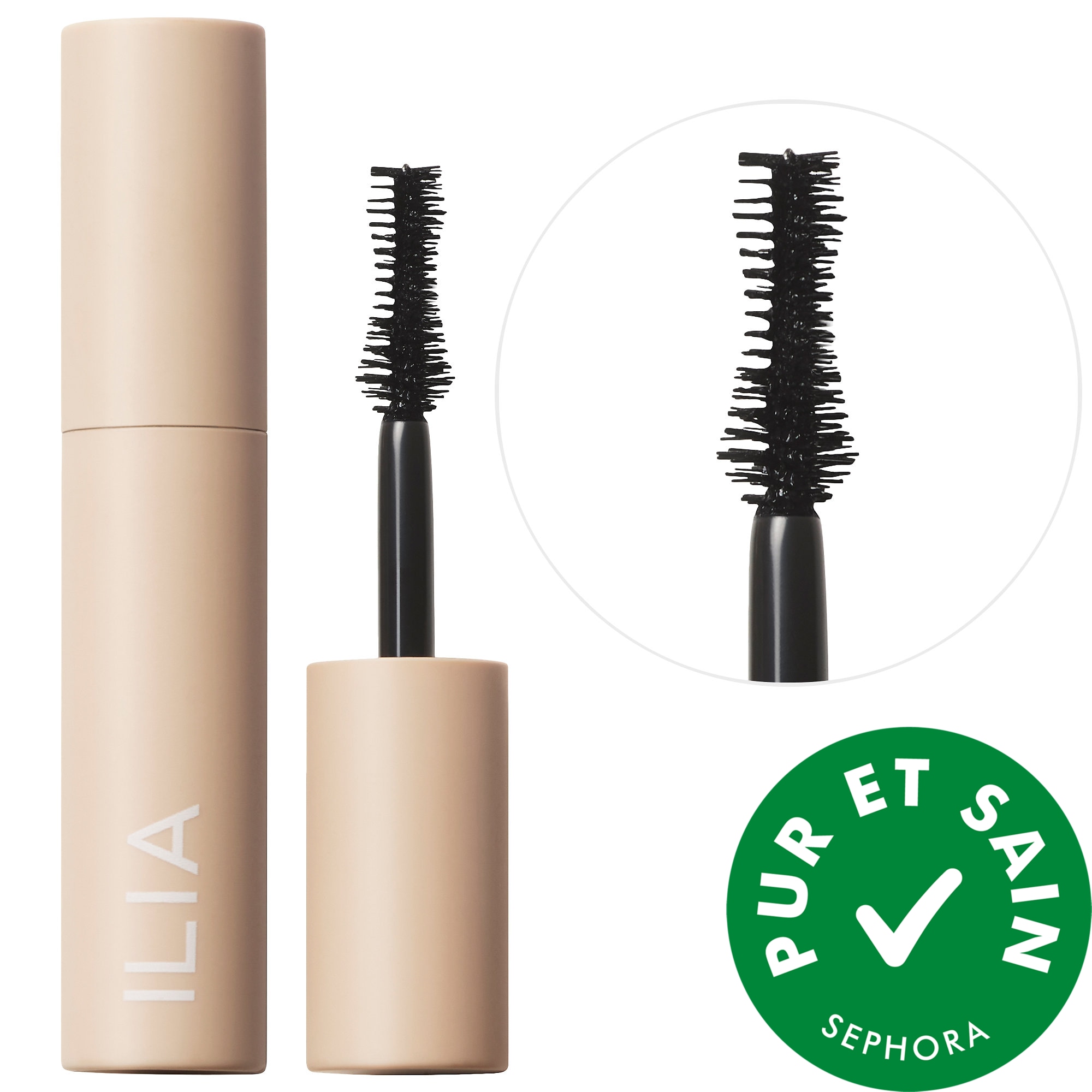 ILIA Mini mascara volumisant Fullest noir classique 0.13 oz / 4 ml