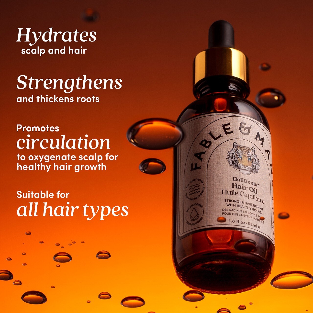 HoliRoots™ Pre-Wash Scalp & Hair Treatment Oil main image 0