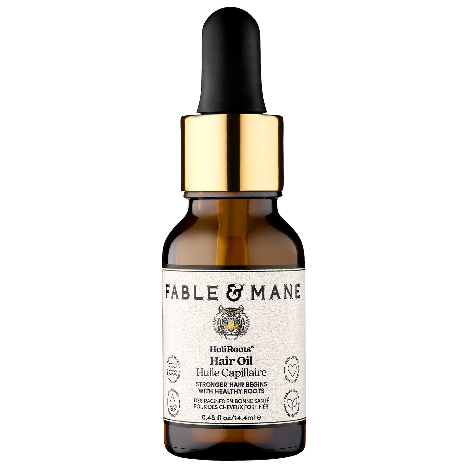 Мини-масло для волос перед мытьём Fable & Mane HoliRoots для редеющих волос — фото 1