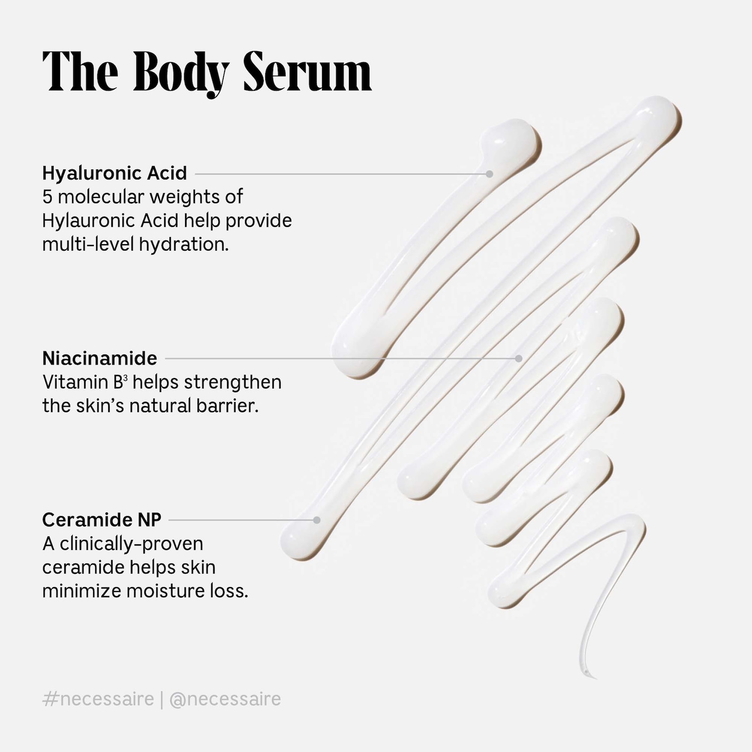 Сыворотка для тела с гиалуроновой кислотой и ниацинамидом Nécessaire The Body Serum — фото 4