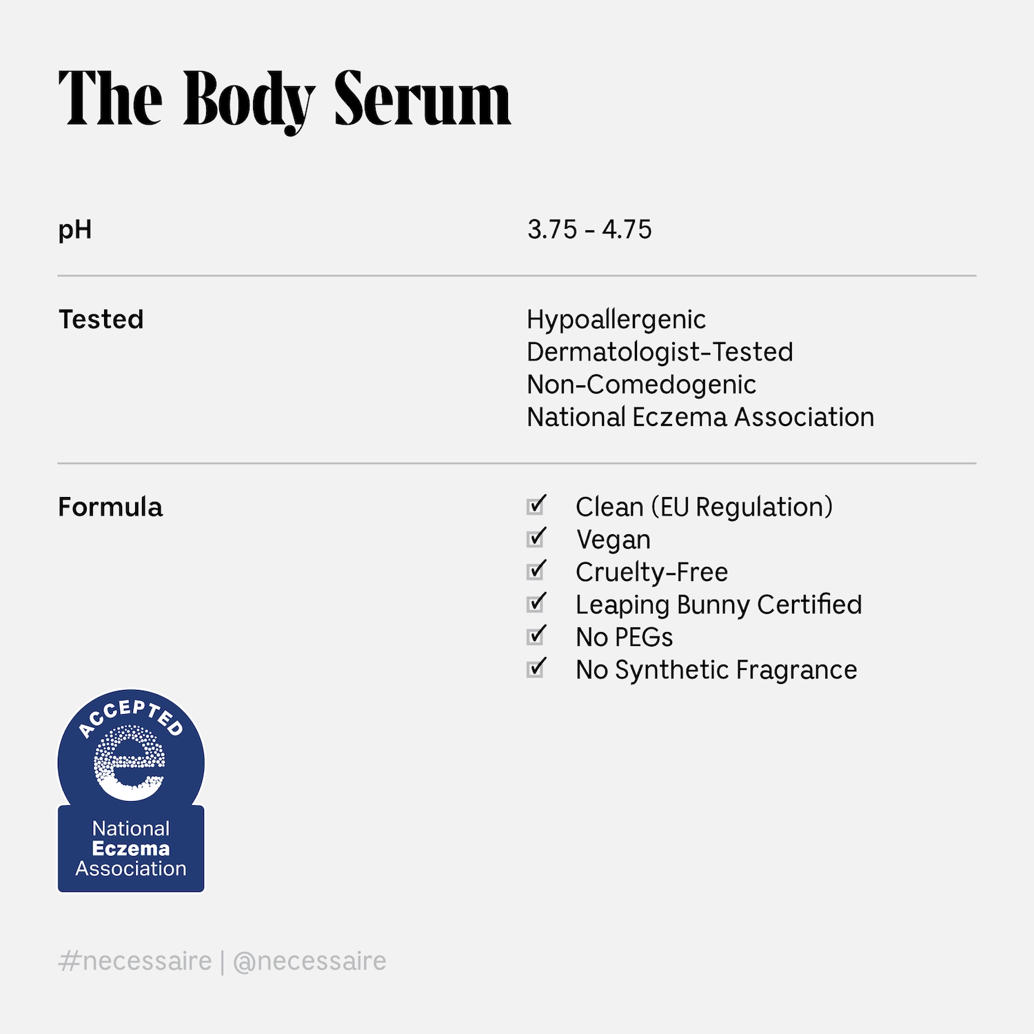 Сыворотка для тела с гиалуроновой кислотой и ниацинамидом Nécessaire The Body Serum — фото 5