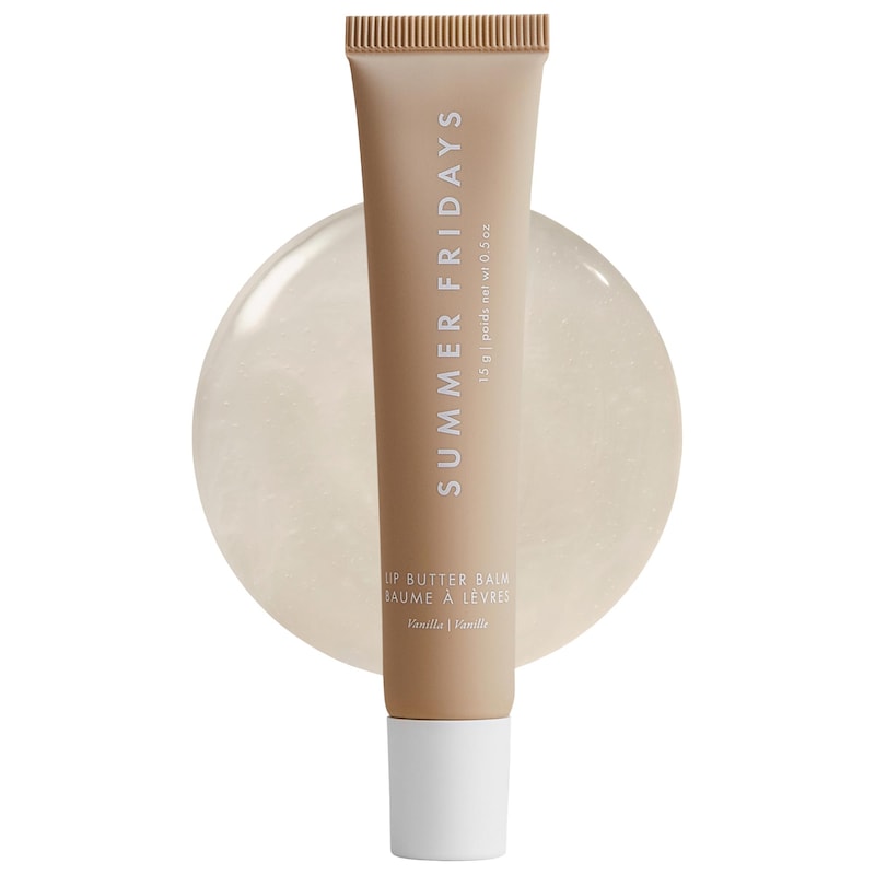 Summer Fridays — Lip Butter Balm Treatment for Hydration + Nourishing Shine — Vanilla · sheer clear — $38.00