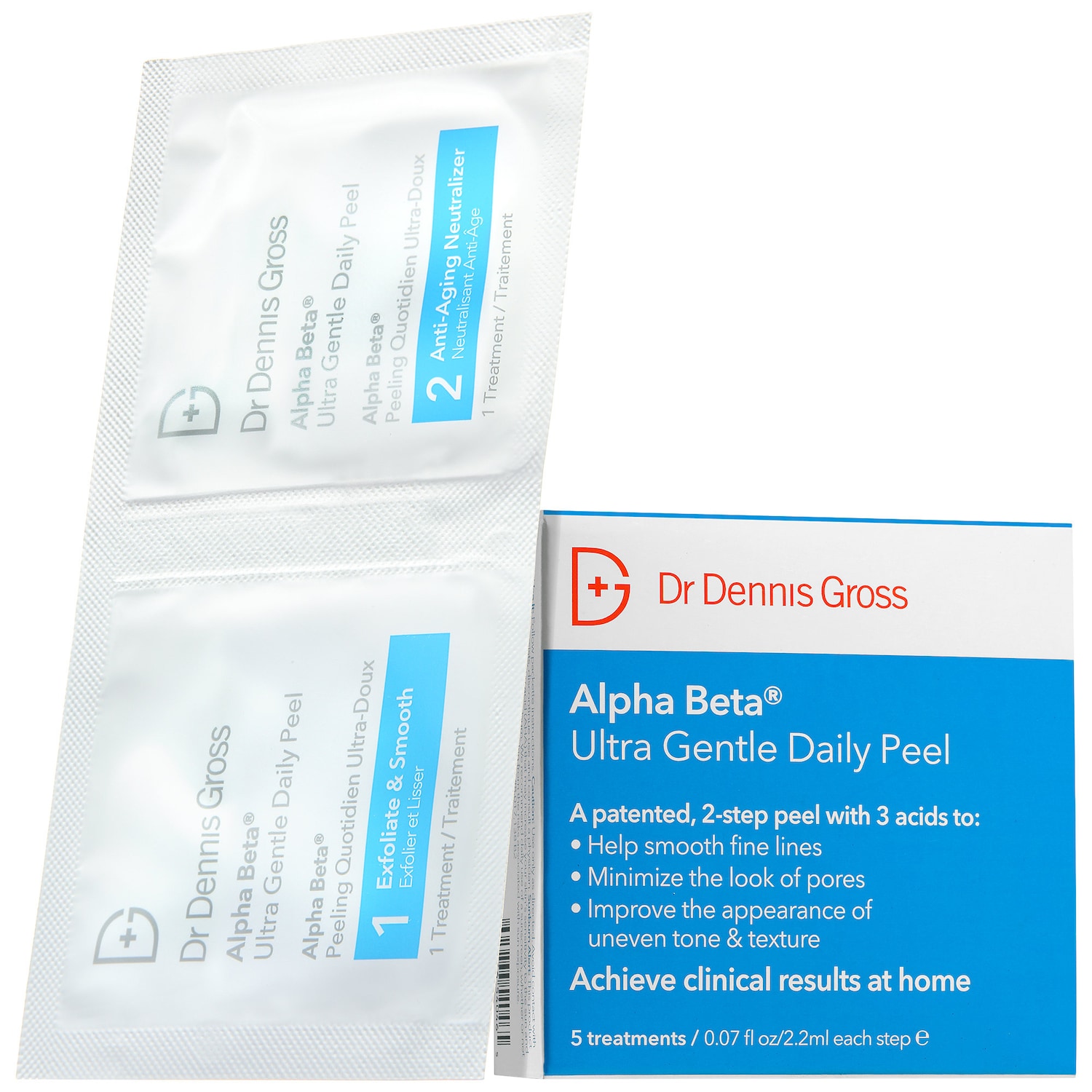 Мини-версия пилинг-дисков Dr. Dennis Gross Skincare Alpha Beta для чувствительной кожи — фото 1