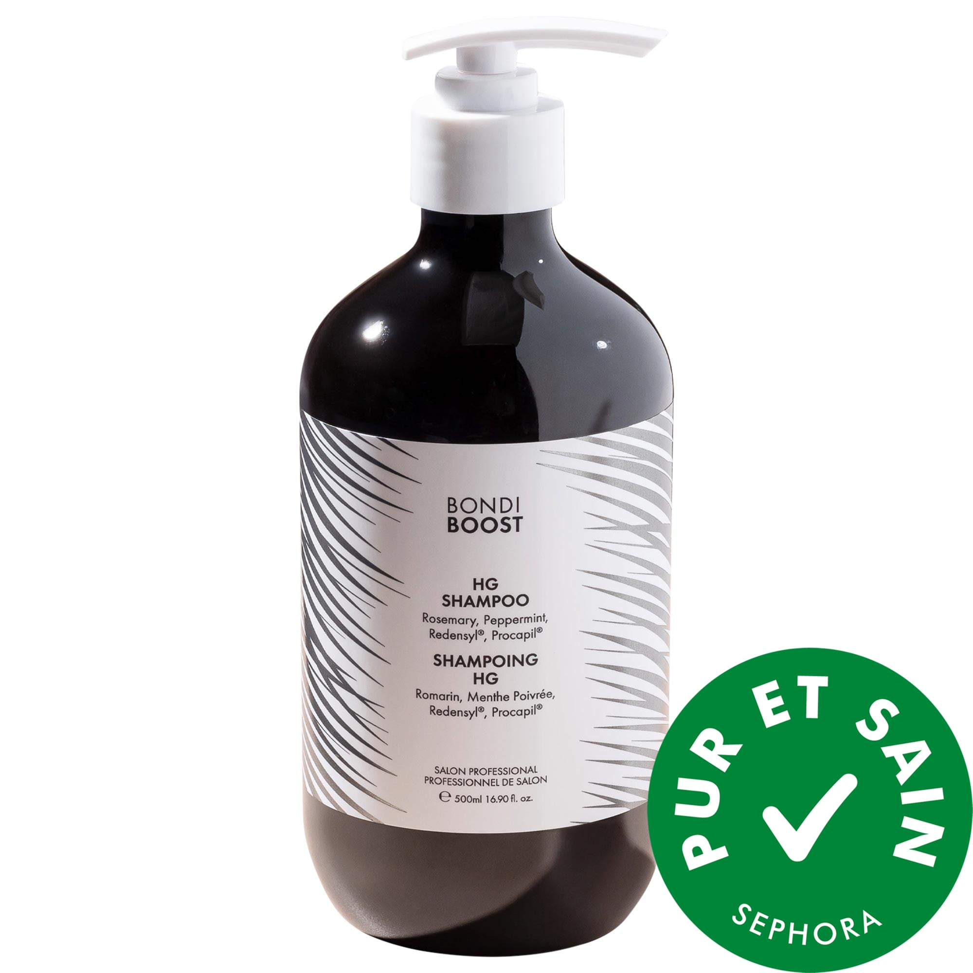 BondiBoost Shampoing HG au romarin pour cheveux clairsemés 16.9 fl oz/500 mL