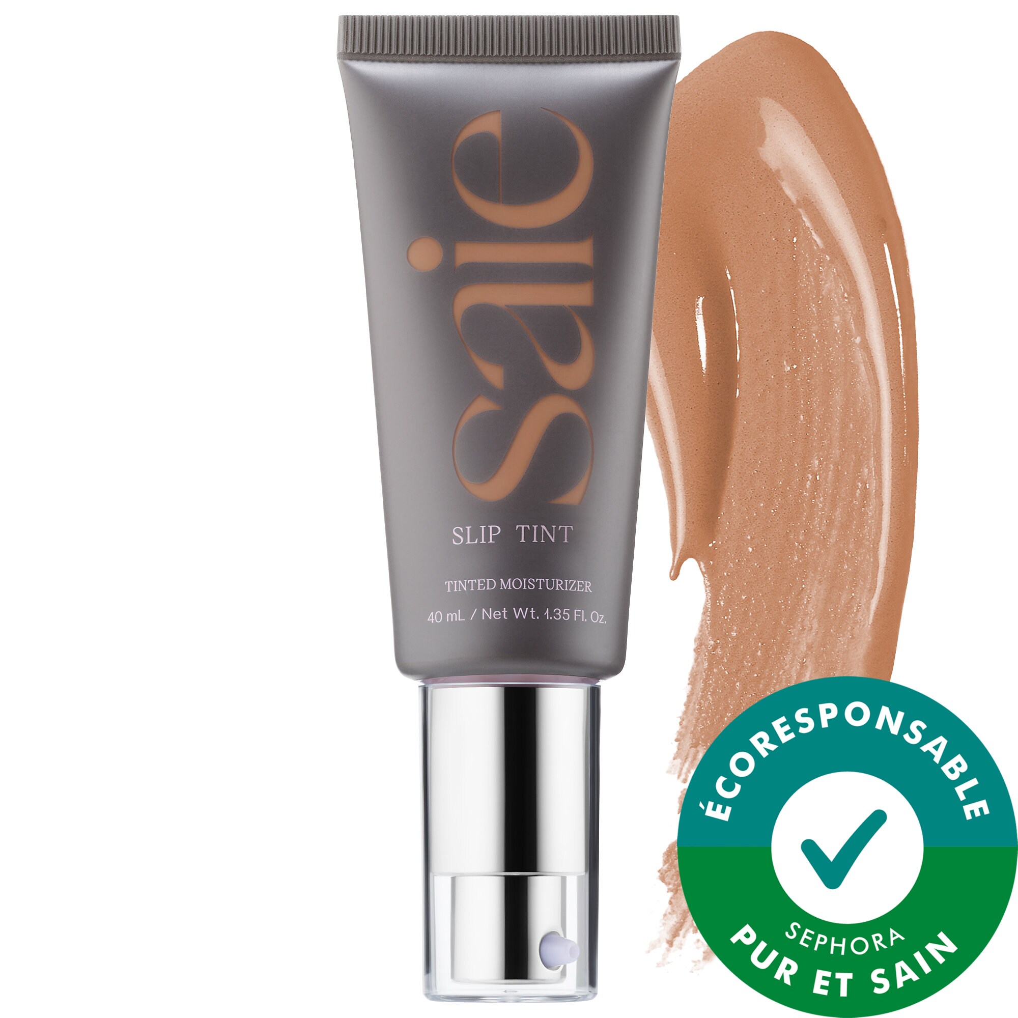 Saie Slip Tint: Un hydratant teinté léger avec zinc minéral FPS 35 et acide hyaluronique 1.35 oz/ 40 mL