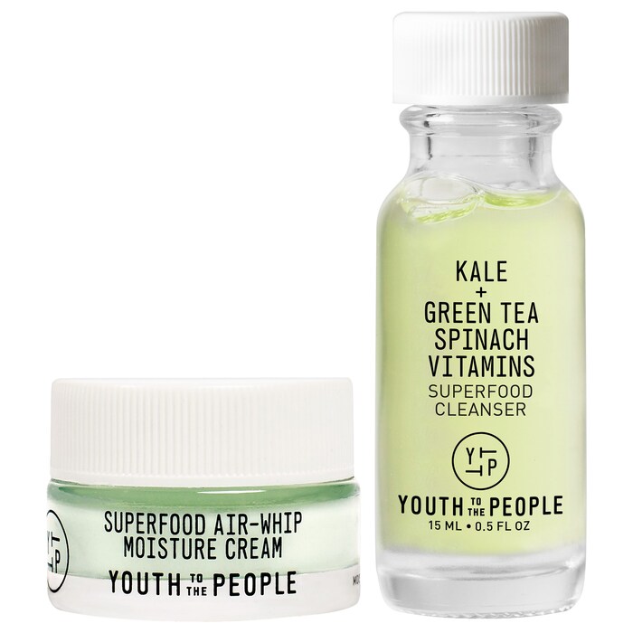 Superfood AirWhip Moisture Cream + Superfood Cleanser sample set