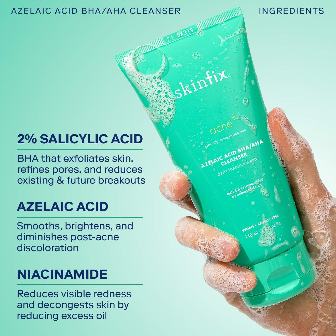 Azelaic Acid BHA/AHA Cleanser - Skinfix | Sephora