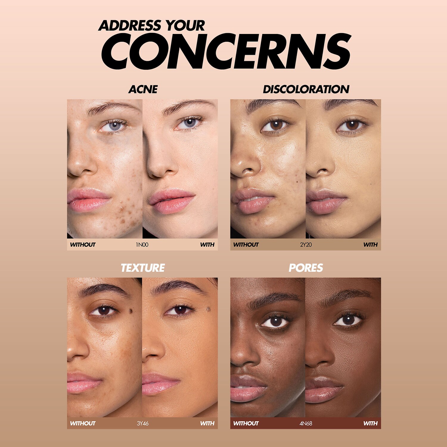 HD Skin Long-Lasting Waterproof Natural Matte Foundation