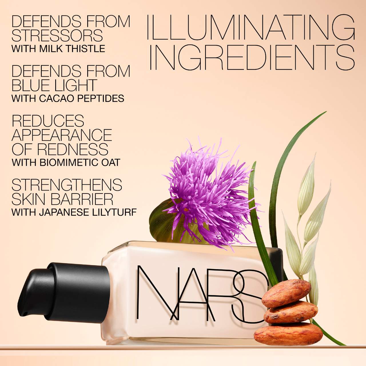 Light Reflecting Skin Improving Medium Coverage Foundation with Cacao Peptides