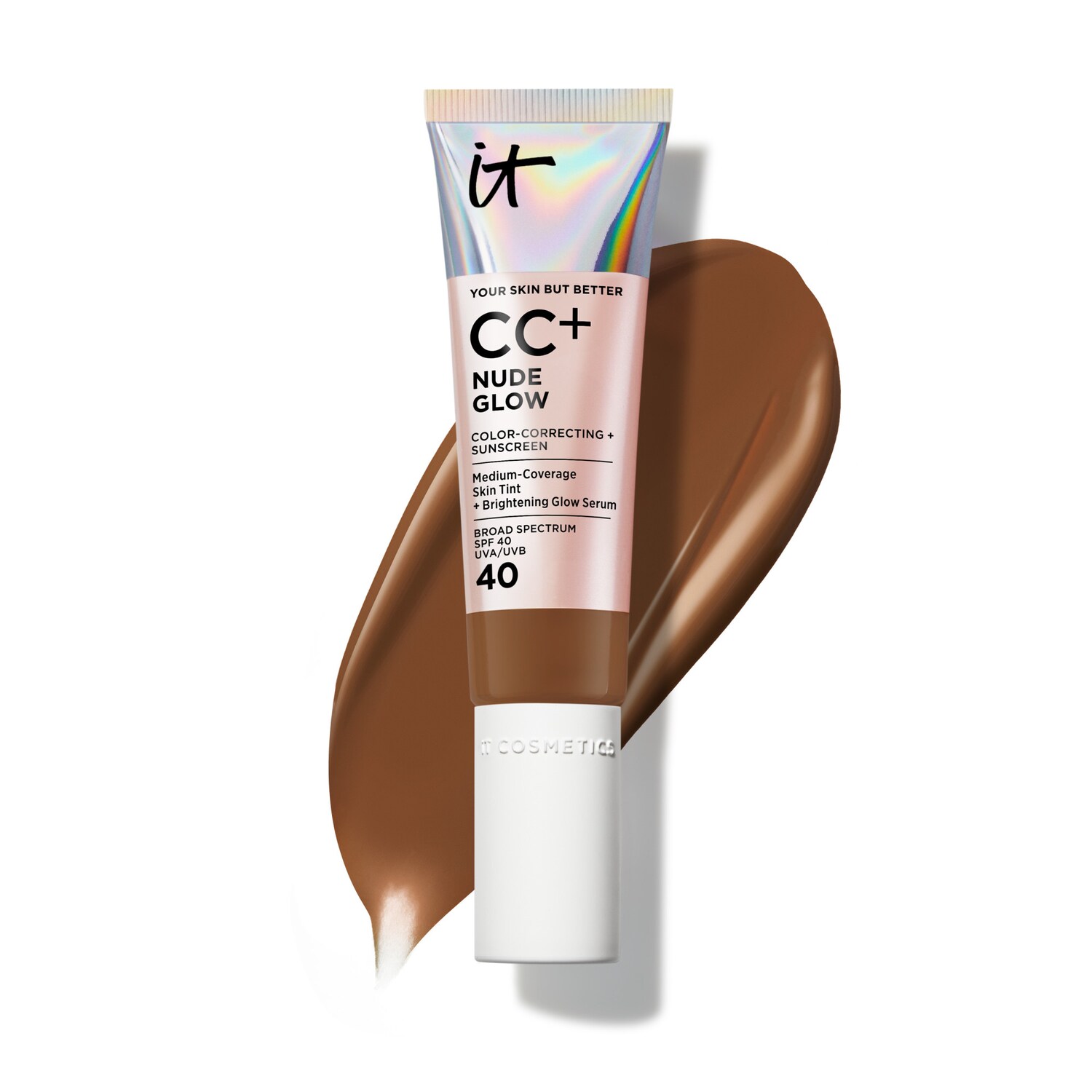 CC+ Nude Glow Lightweight Foundation + Serum with SPF 40 and Niacinamide