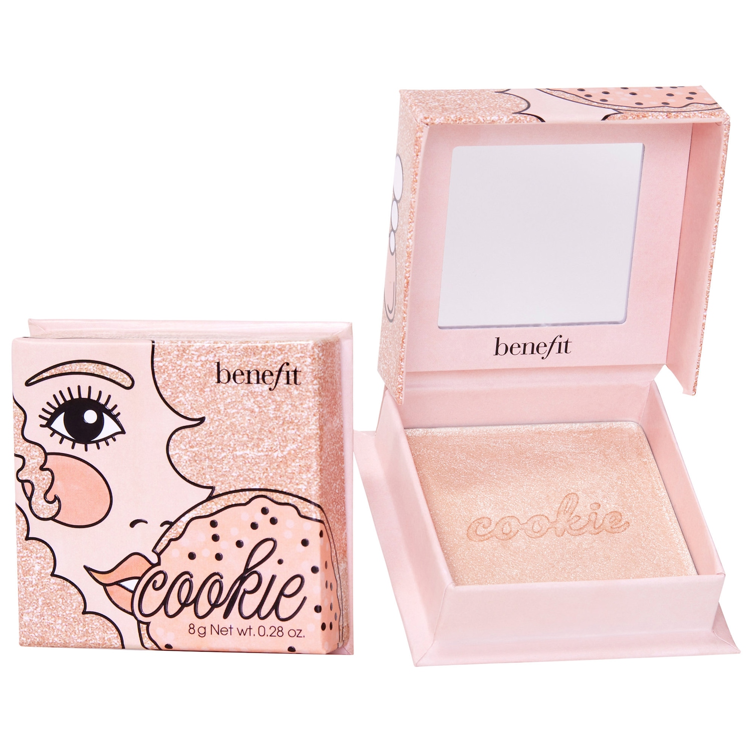 Пудровые хайлайтеры с мерцающим финишем Benefit Cosmetics Cookie and Tickle — фото 1