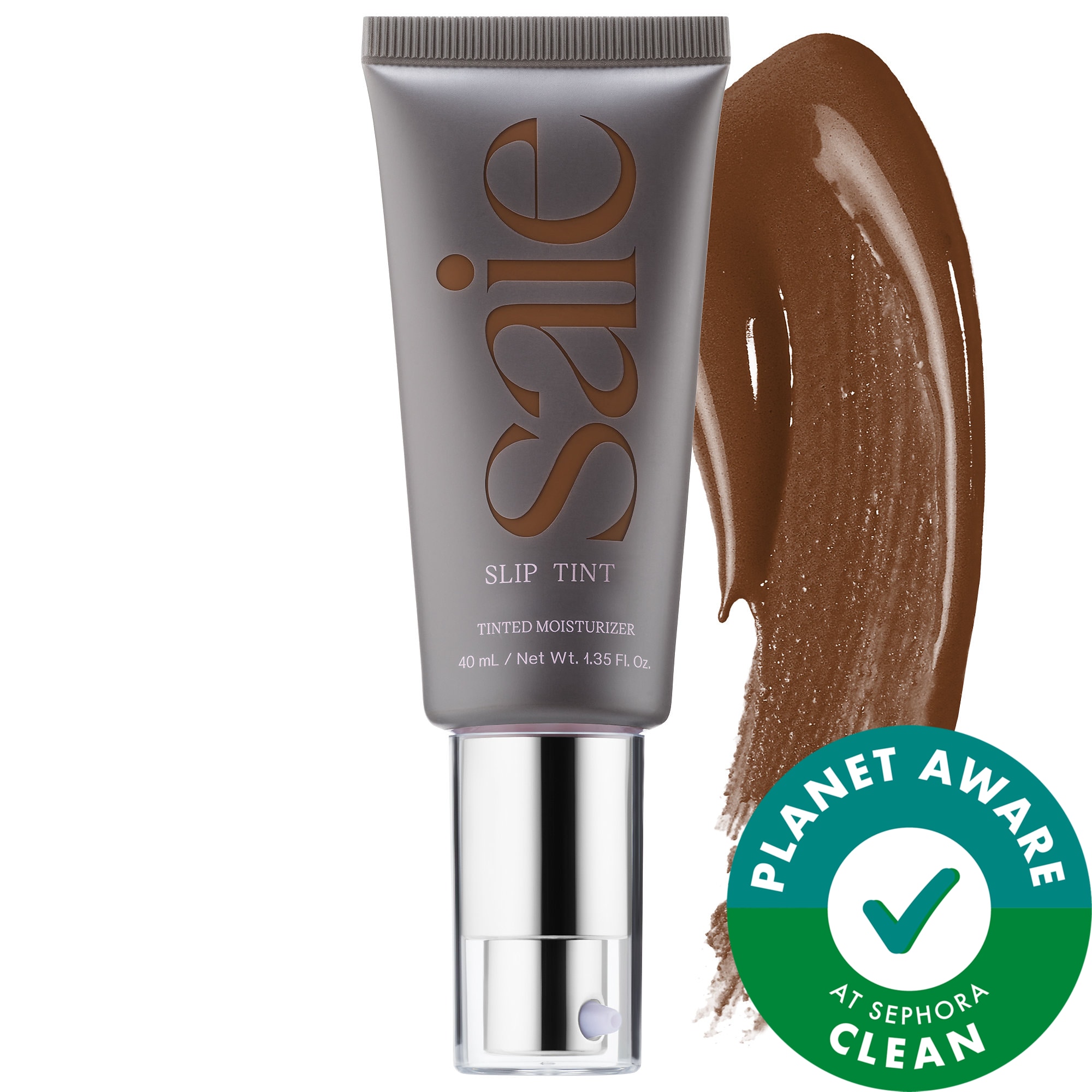 Saie Slip Tint - Lightweight Tinted Moisturizer with Mineral Zinc SPF 35 and Hyaluronic Acid 1.35 oz/ 40 mL