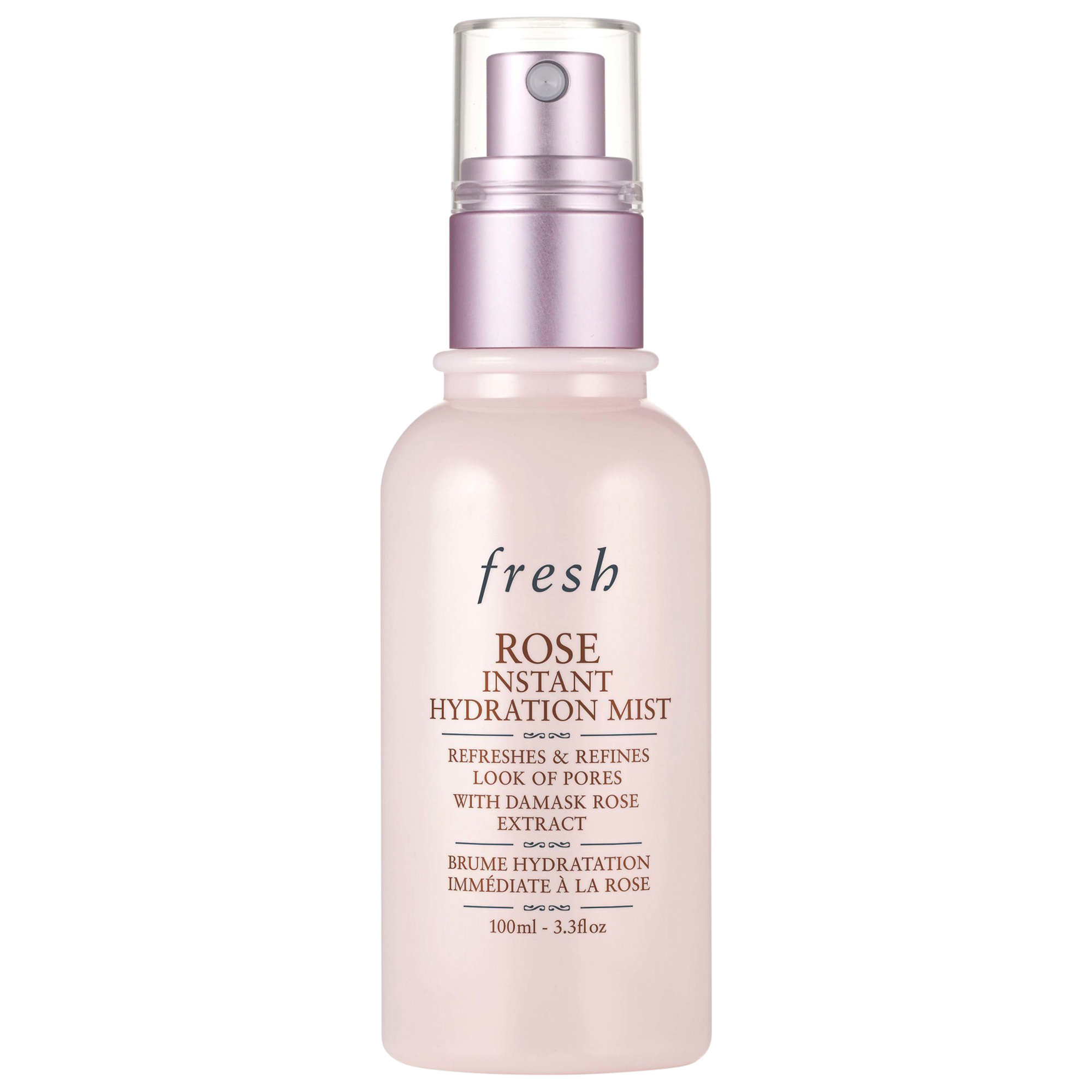 Brume hydratante à la rose qui réduit les pores