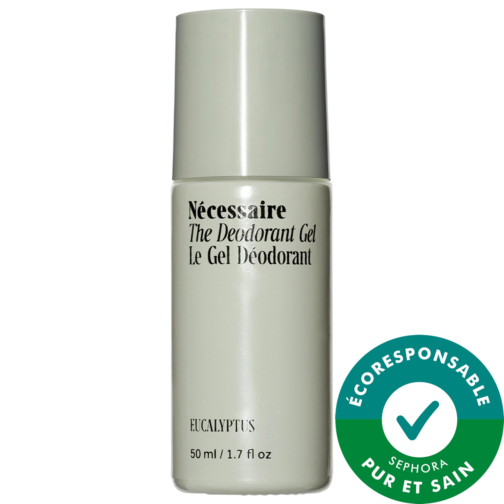 Nécessaire Le gel déodorant - avec 5 % d'Acides alpha-hydroxy (AHA) et de niacinamide Eucalyptus 1.7 oz/50 mL