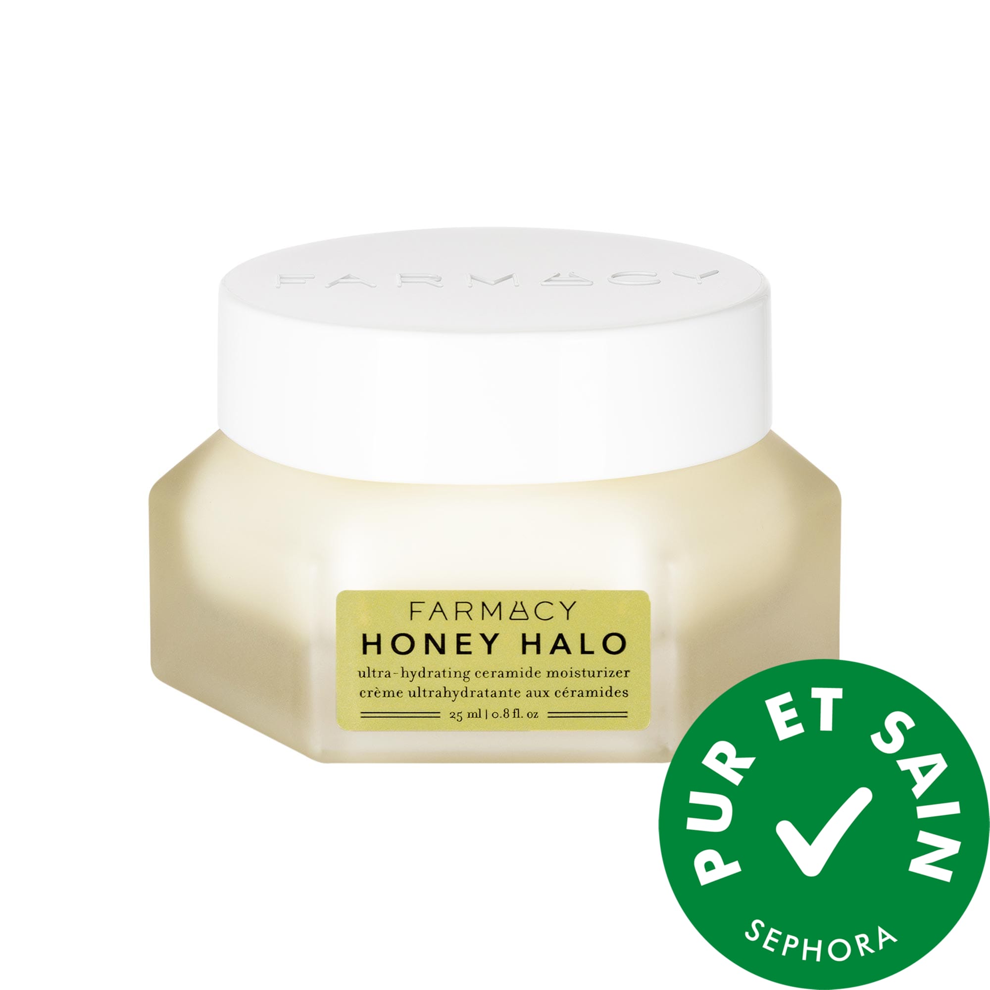 Farmacy Crème ultrahydratante avec céramides Honey Halo en mini format 0.8/25