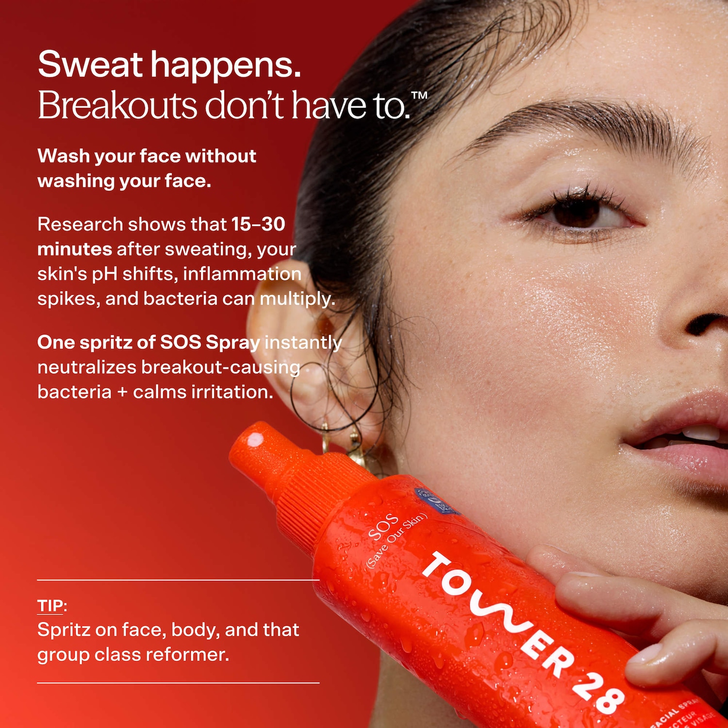 Mini SOS Save.Our.Skin Daily Rescue Facial Spray - Tower 28 Beauty