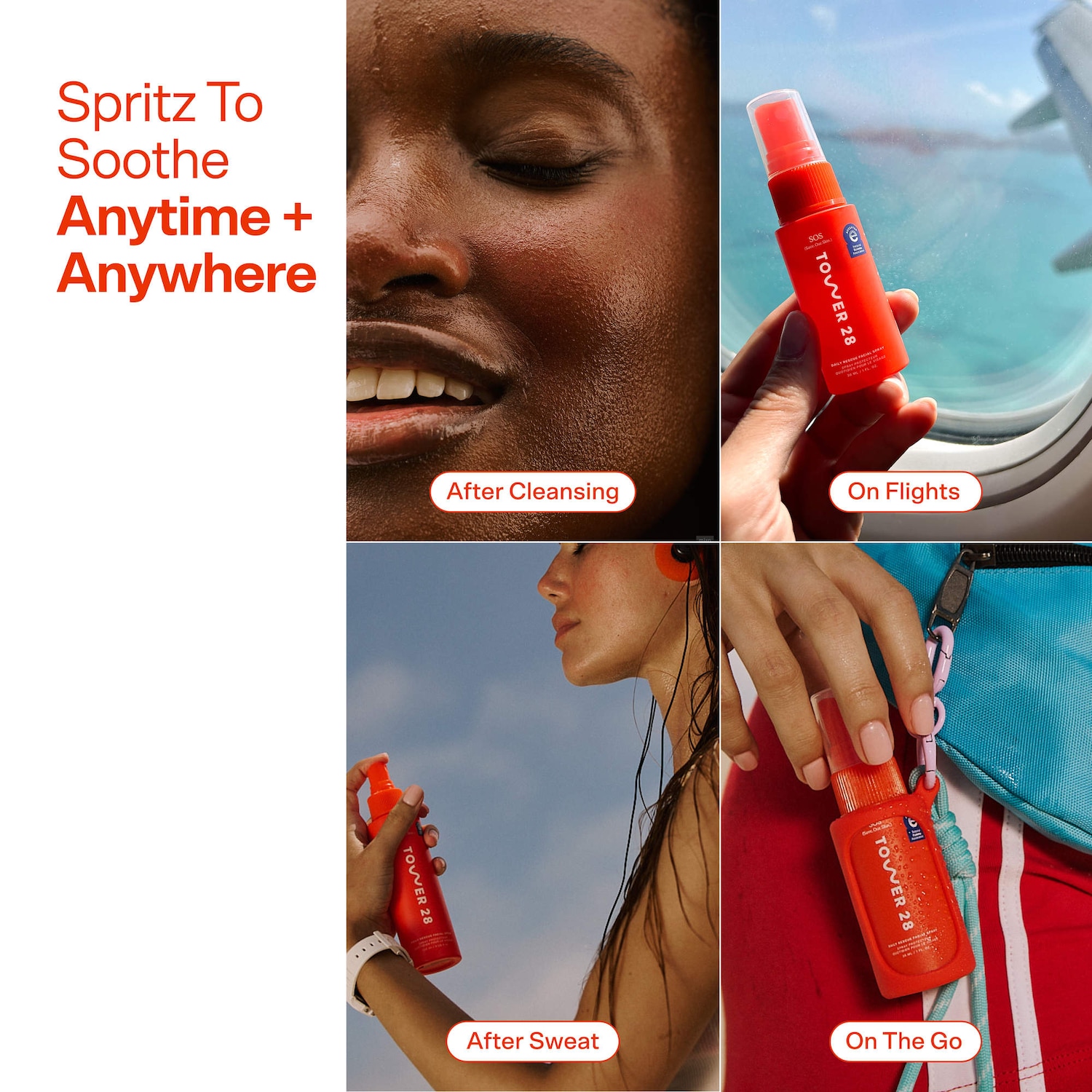 Mini SOS Save.Our.Skin Daily Rescue Facial Spray - Tower 28 Beauty