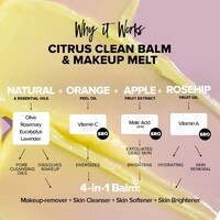 NUDESKIN Citrus Clean Balm & Make-Up Melt