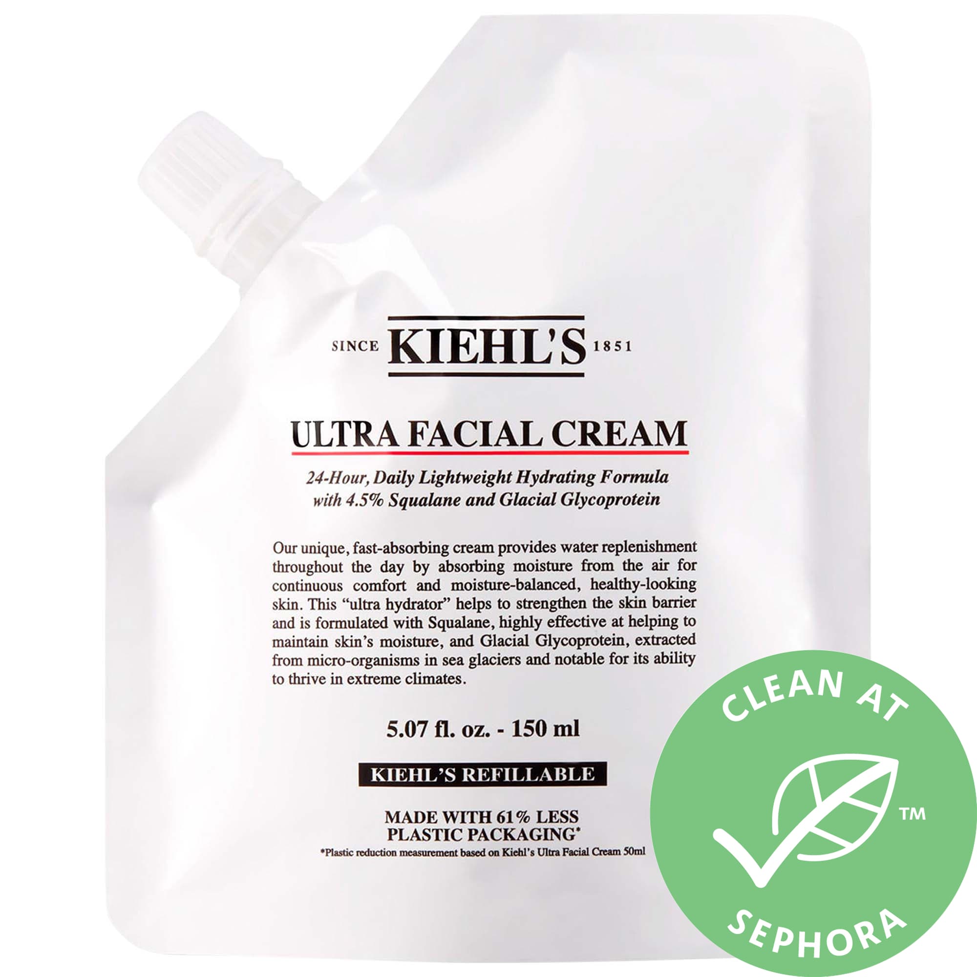 Thumbnail of Kiehl's Since 1851 Ultra Facial Refillable Moisturizing Cream with Squalane 5 oz  / 150 mL Refill