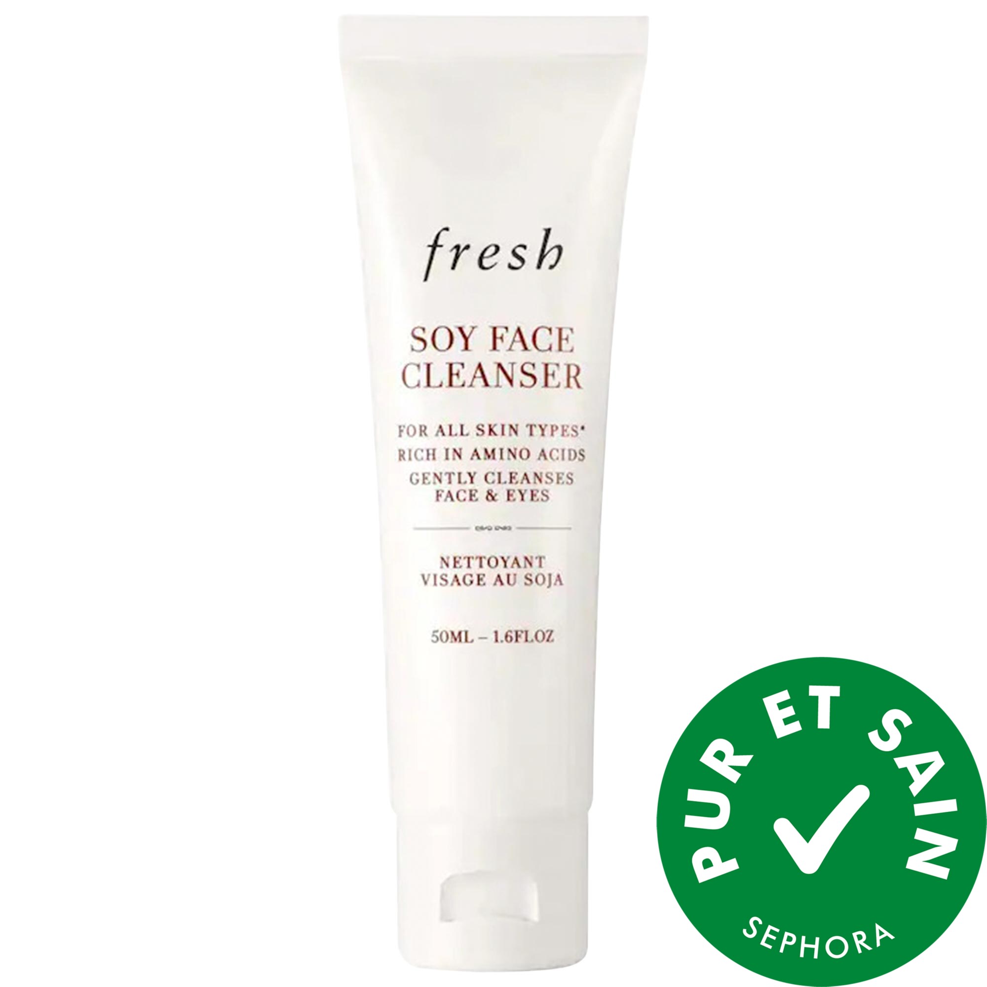 fresh Mini nettoyant hydratant pour le visage à base de soya et au pH équilibré 1.6 oz/ 50 mL