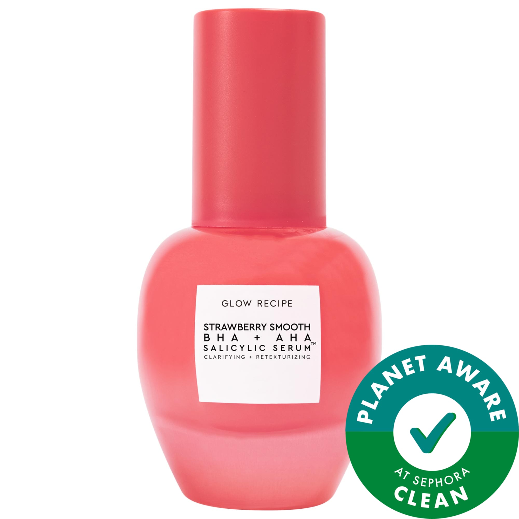 Glow Recipe Strawberry Smooth BHA + AHA Salicylic Acid Serum 1.01 oz / 30 mL