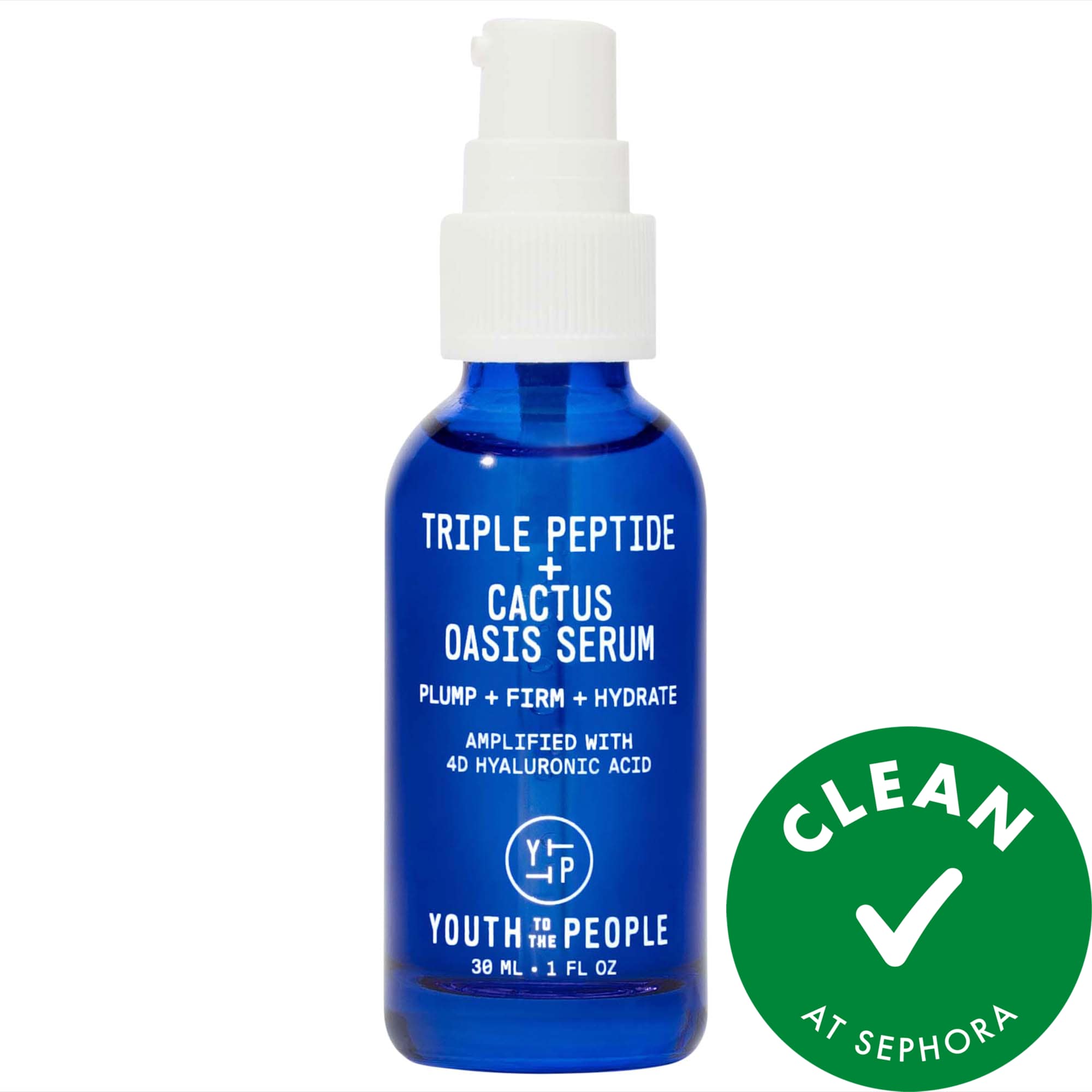 Youth To The People Triple Peptide Hydrating + Firming Oasis Serum with Hyaluronic Acid 1 oz/ 30 mL