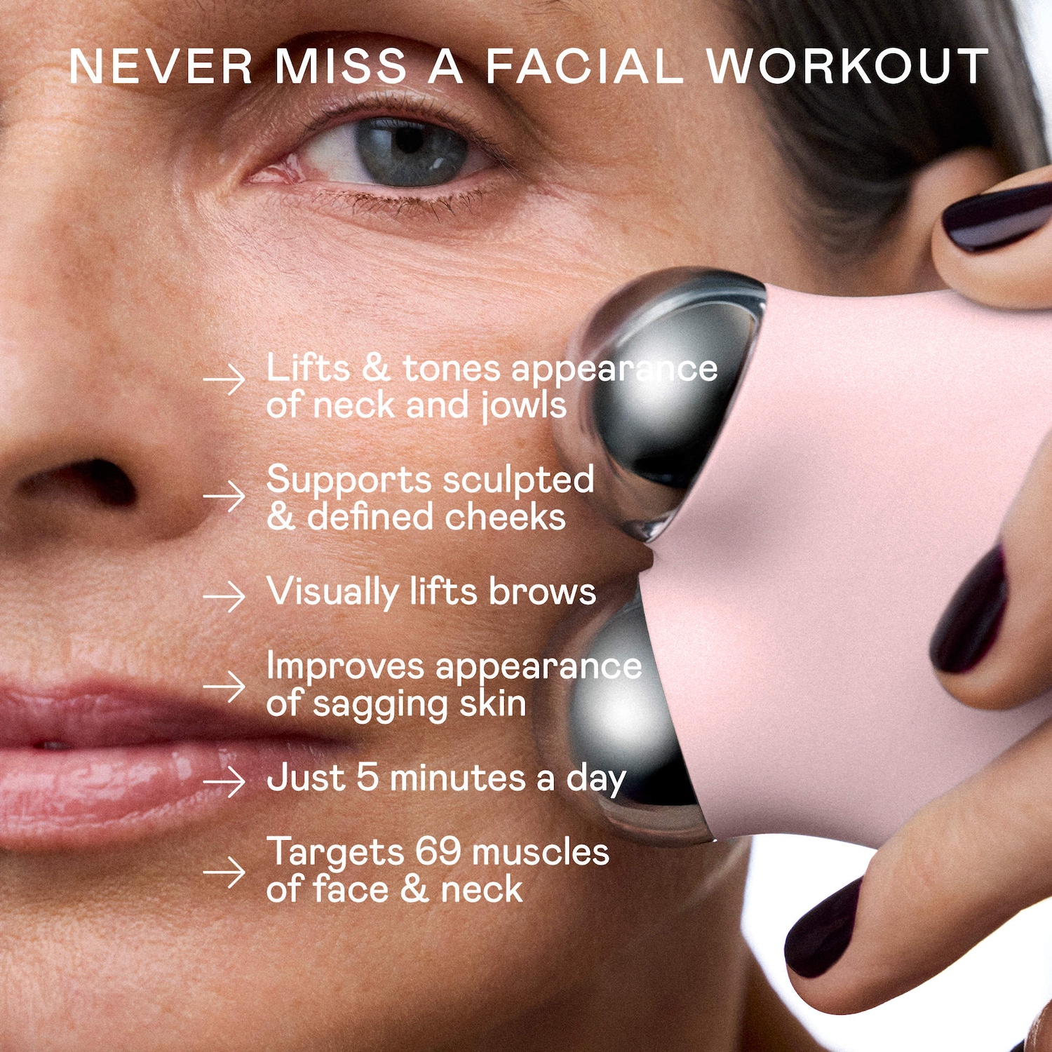 NUFACE® MINI+ Starter Kit | Sculpt & Tone Facial Microcurrent Device