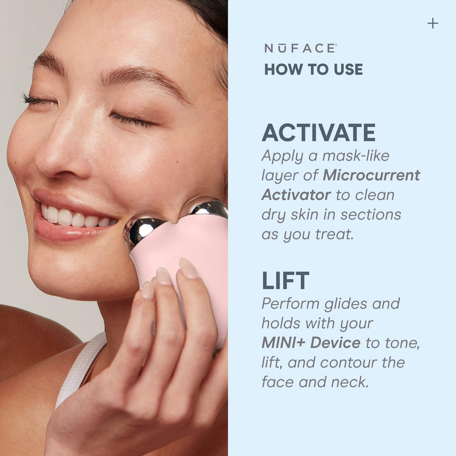 MINI+ Smart Petite Microcurrent Facial Toning Device Starter