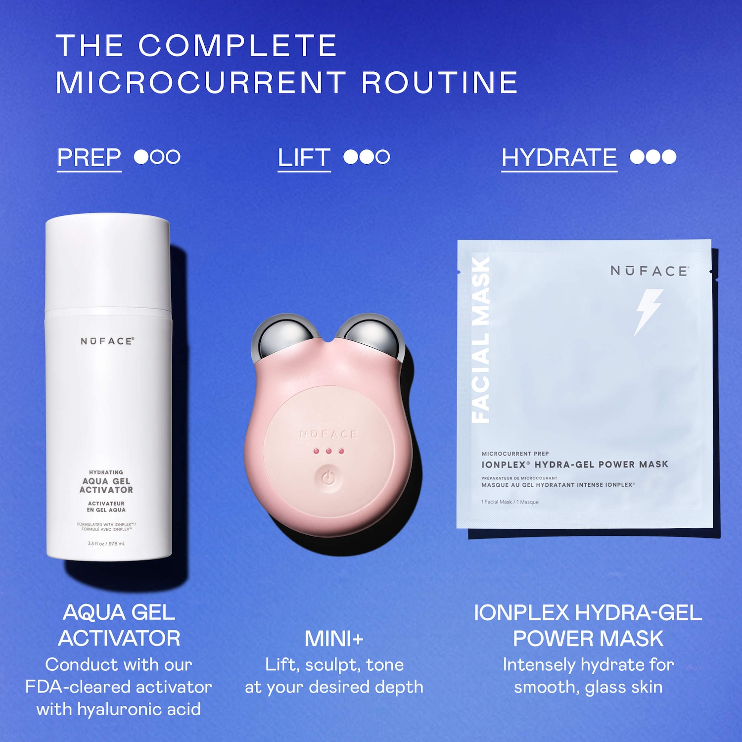 NUFACE® MINI+ Starter Kit | Sculpt & Tone Facial Microcurrent