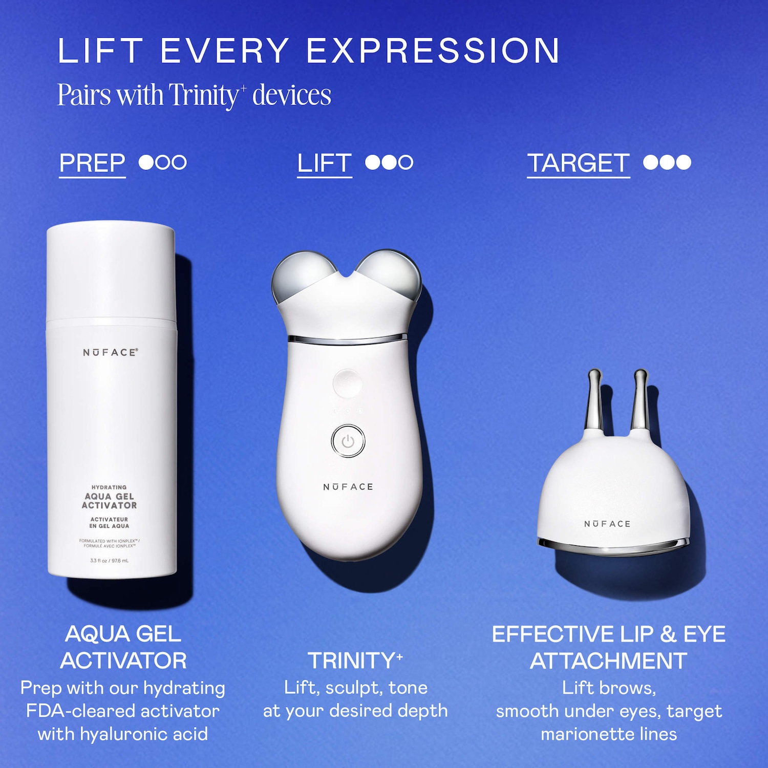 NUFACE® Trinity+ Lifting & Smoothing Lip & Eye Microcurrent