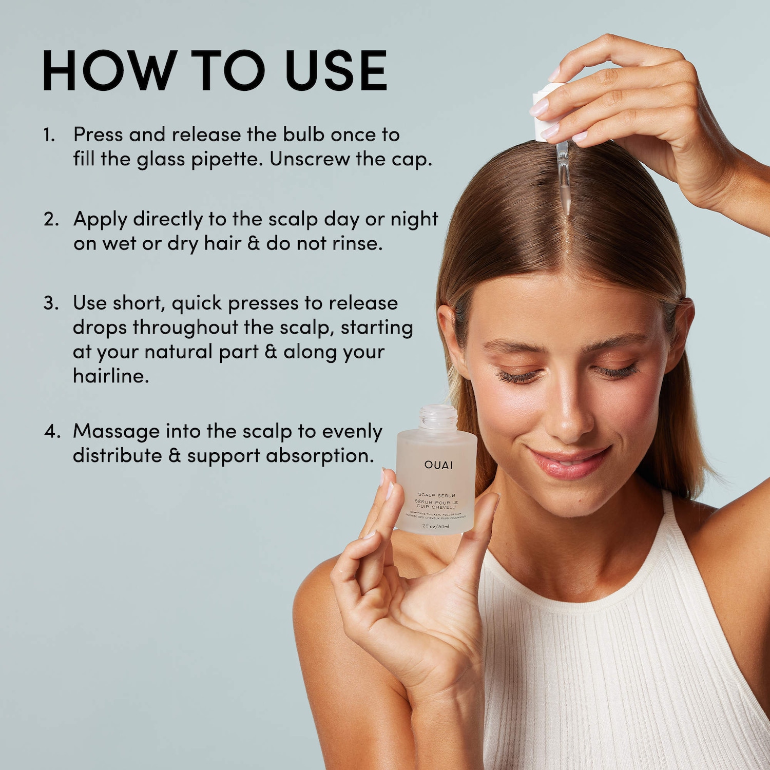 Hydrating Scalp Serum for Healthy, Fuller Looking Hair - OUAI