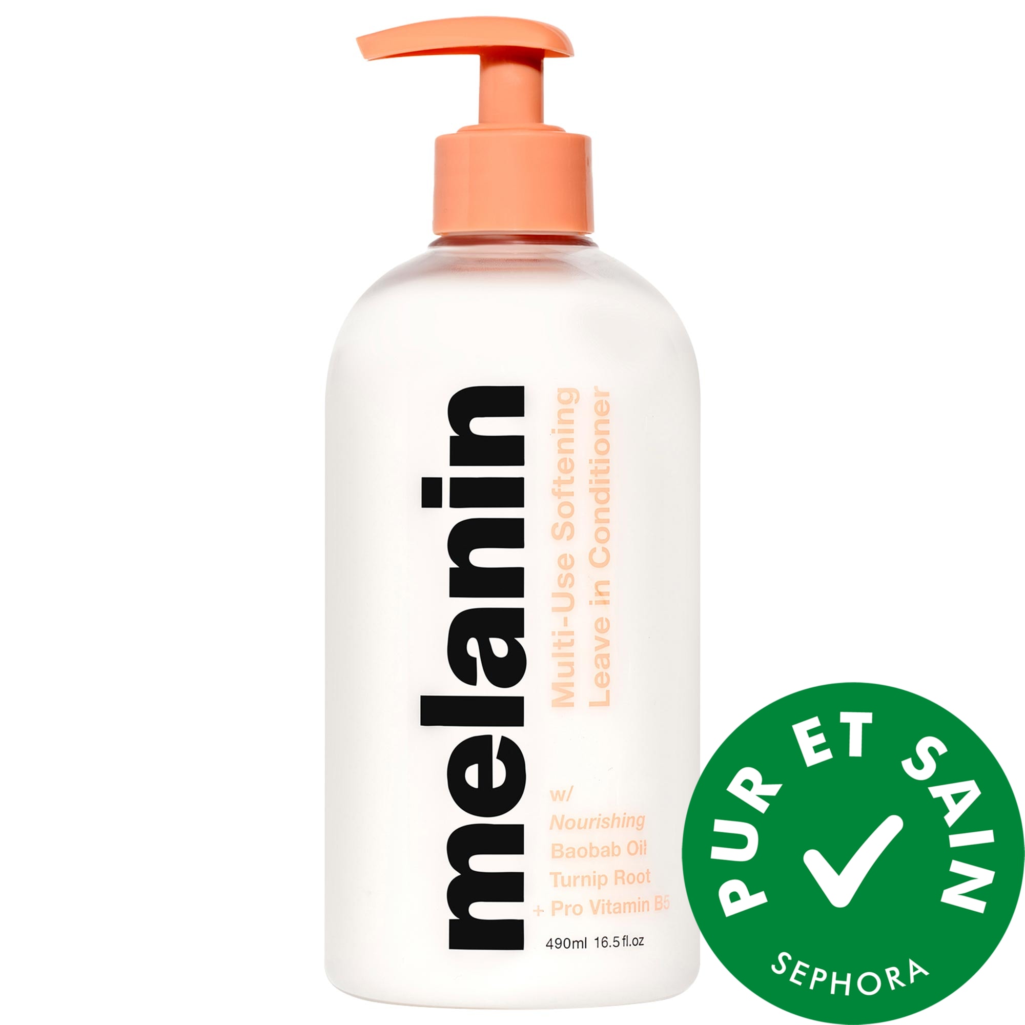 Melanin Haircare Revitalisant sans rinçage adoucissant à usages multiples 16.5 oz / 490 ml