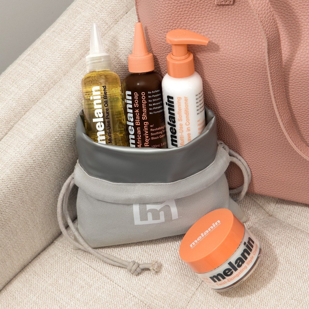 Melanin Hair Care Signature Line Hair Kit - Thumbnail 4
