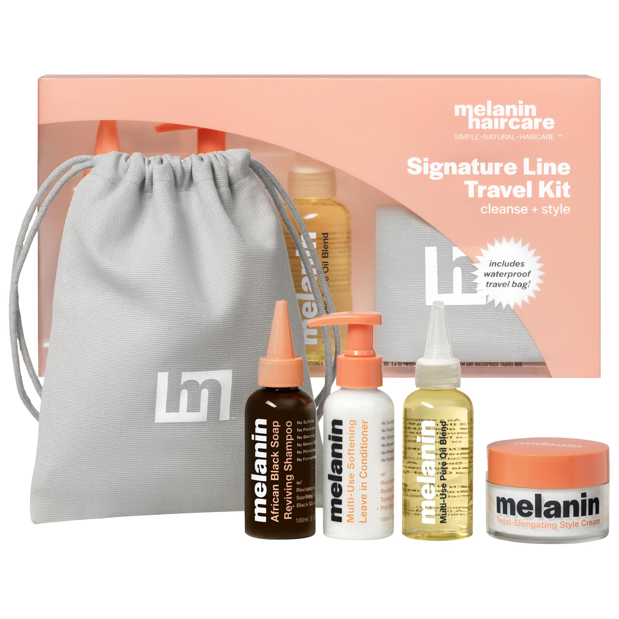 Melanin Hair Care Signature Line Hair Kit - Thumbnail 5