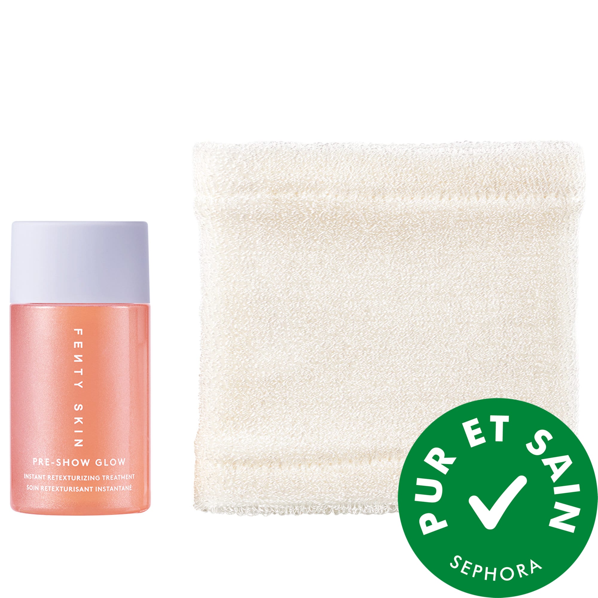 Fenty Beauty by Rihanna Soin retexturisant instantané 10 % d'AHA rechargeable Pre-Show Glow 1 oz/ 30 mL